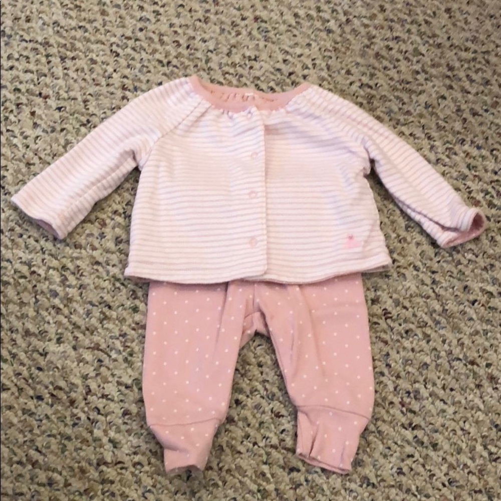 Baby Gap Pink and White First Favorites Set